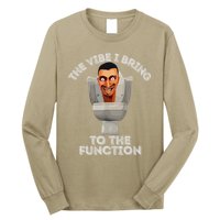 The Vibe I Bring To The Function Meme Skibid.I Toilet Meme Long Sleeve Shirt