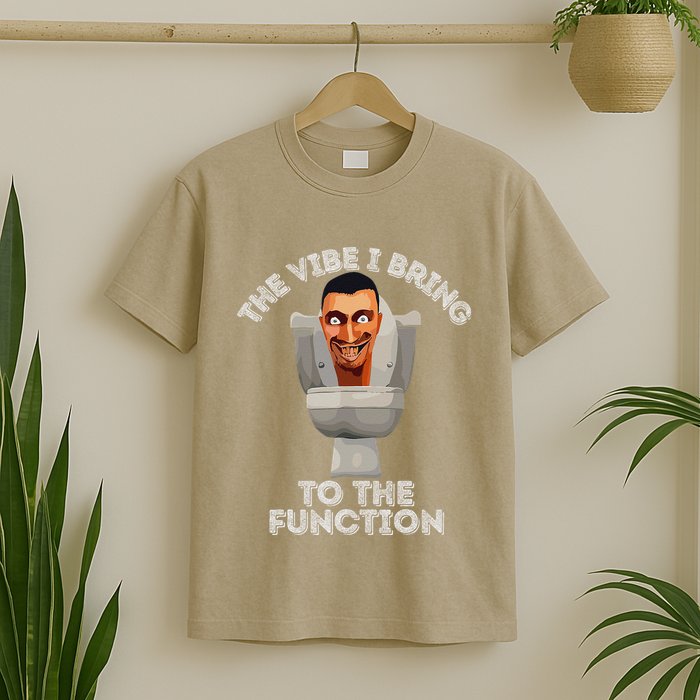 The Vibe I Bring To The Function Meme Skibid.I Toilet Meme T-Shirt
