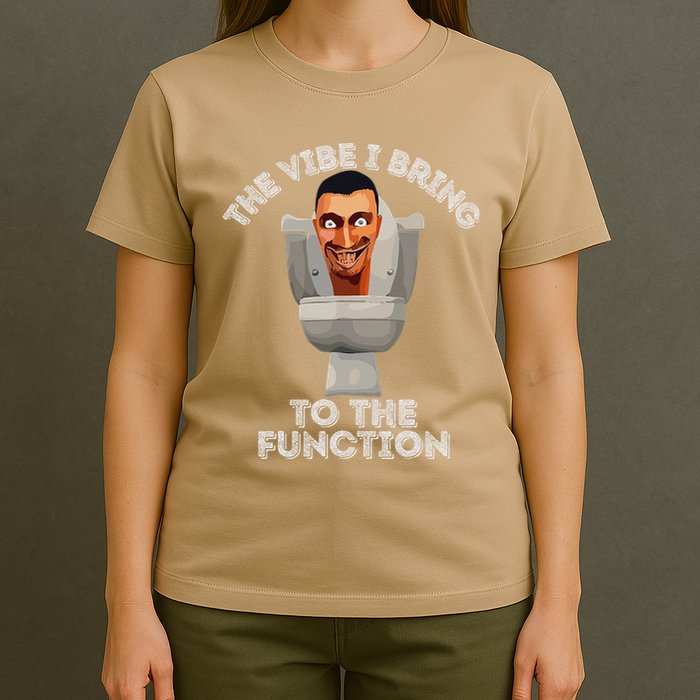 The Vibe I Bring To The Function Meme Skibid.I Toilet Meme T-Shirt