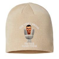 The Vibe I Bring To The Function Meme Skibid.I Toilet Meme Sustainable Beanie