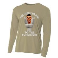 The Vibe I Bring To The Function Meme Skibid.I Toilet Meme Cooling Performance Long Sleeve Crew