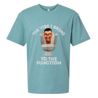 The Vibe I Bring To The Function Meme Skibid.I Toilet Meme Sueded Cloud Jersey T-Shirt