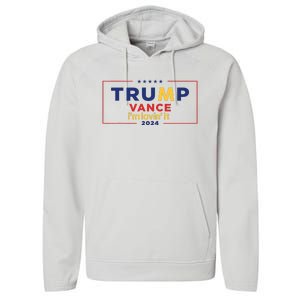 Trump Vance IM Lovin It 2024 Funny Saying Quote Trump Fried Performance Fleece Hoodie