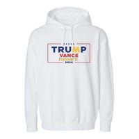 Trump Vance IM Lovin It 2024 Funny Saying Quote Trump Fried Garment-Dyed Fleece Hoodie