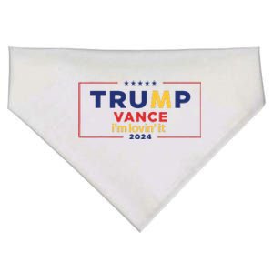 Trump Vance IM Lovin It 2024 Funny Saying Quote Trump Fried USA-Made Doggie Bandana