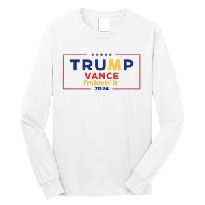 Trump Vance IM Lovin It 2024 Funny Saying Quote Trump Fried Long Sleeve Shirt