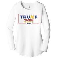 Trump Vance IM Lovin It 2024 Funny Saying Quote Trump Fried Women's Perfect Tri Tunic Long Sleeve Shirt