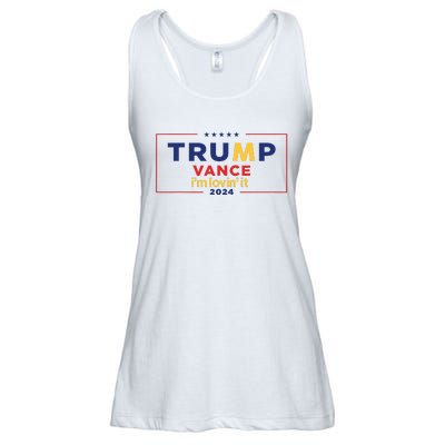 Trump Vance IM Lovin It 2024 Funny Saying Quote Trump Fried Ladies Essential Flowy Tank