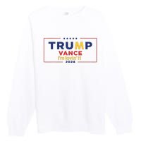 Trump Vance IM Lovin It 2024 Funny Saying Quote Trump Fried Premium Crewneck Sweatshirt