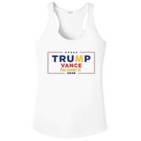 Trump Vance IM Lovin It 2024 Funny Saying Quote Trump Fried Ladies PosiCharge Competitor Racerback Tank