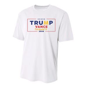 Trump Vance IM Lovin It 2024 Funny Saying Quote Trump Fried Performance Sprint T-Shirt