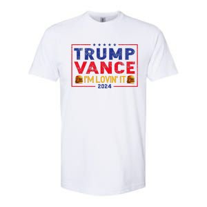 Trump Vance IM Lovin It Hamburger 2024 Softstyle CVC T-Shirt