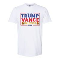 Trump Vance IM Lovin It Hamburger 2024 Softstyle CVC T-Shirt