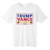 Trump Vance IM Lovin It Hamburger 2024 Tall Fusion ChromaSoft Performance T-Shirt