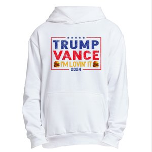 Trump Vance IM Lovin It Hamburger 2024 Urban Pullover Hoodie