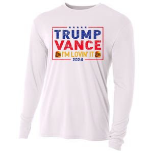 Trump Vance IM Lovin It Hamburger 2024 Cooling Performance Long Sleeve Crew