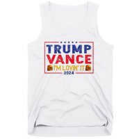 Trump Vance IM Lovin It Hamburger 2024 Tank Top