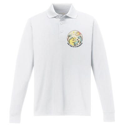 The Vibe Is In Shambles Performance Long Sleeve Polo