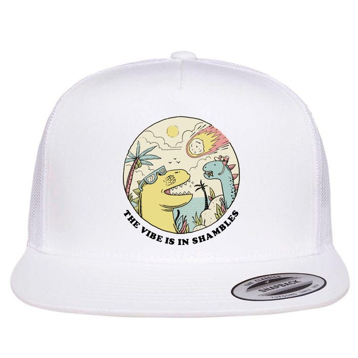 The Vibe Is In Shambles Flat Bill Trucker Hat