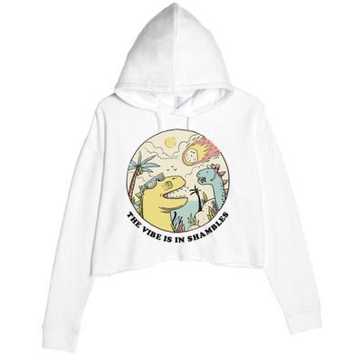 The Vibe Is In Shambles Crop Fleece Hoodie