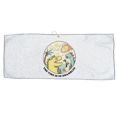 The Vibe Is In Shambles Large Microfiber Waffle Golf Towel