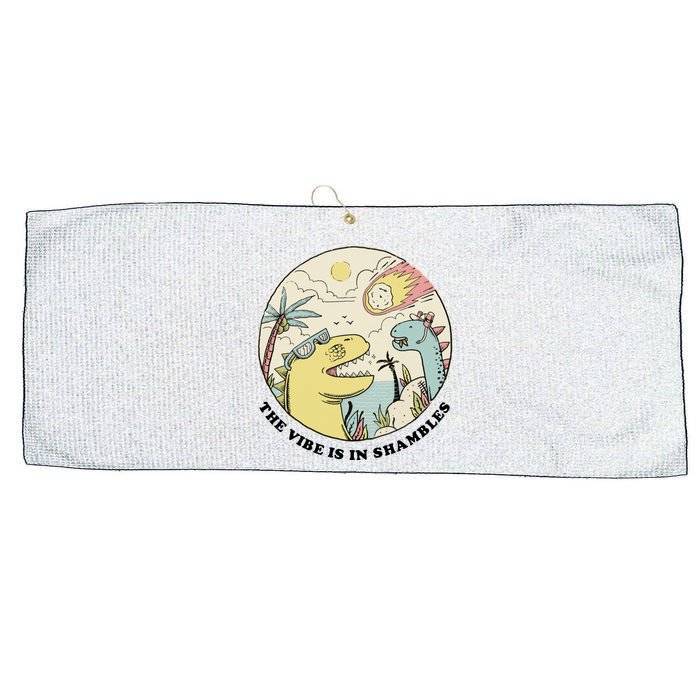 The Vibe Is In Shambles Large Microfiber Waffle Golf Towel