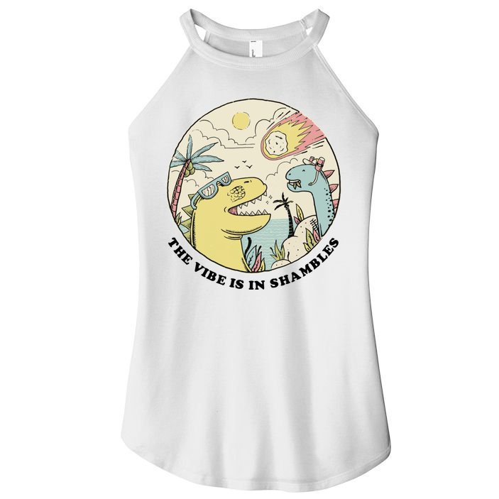 The Vibe Is In Shambles Women's Perfect Tri Rocker Tank