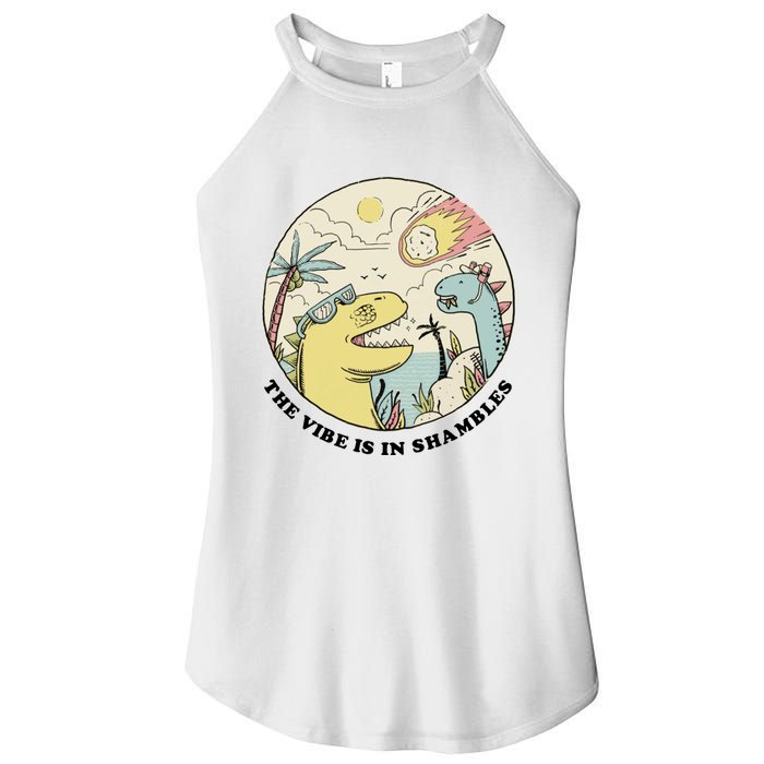 The Vibe Is In Shambles Women’s Perfect Tri Rocker Tank