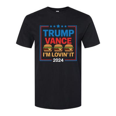 Trump Vance Im Lovin It Hamburger 2024 Election 2024 Softstyle® CVC T-Shirt