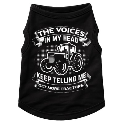 The Voices In My Head Keep Telling Me Tractors Farmer Doggie Tank