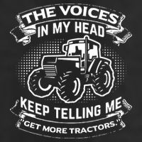 The Voices In My Head Keep Telling Me Tractors Farmer 25L Jumbo Tote