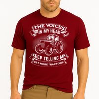 The Voices In My Head Keep Telling Me Tractors Farmer Cooling Performance Crew T-Shirt