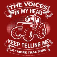 The Voices In My Head Keep Telling Me Tractors Farmer Cooling Performance Crew T-Shirt