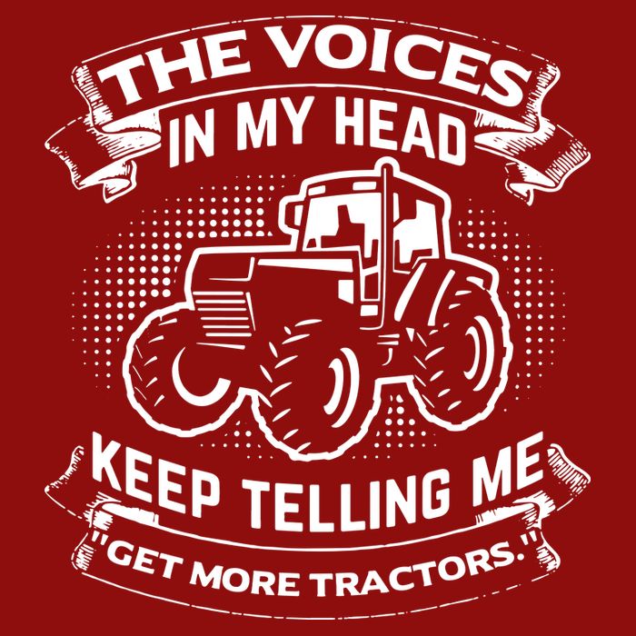 The Voices In My Head Keep Telling Me Tractors Farmer Cooling Performance Crew T-Shirt