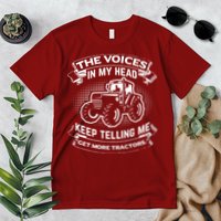 The Voices In My Head Keep Telling Me Tractors Farmer Premium T-Shirt