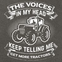 The Voices In My Head Keep Telling Me Tractors Farmer Cotton Canvas Backpack