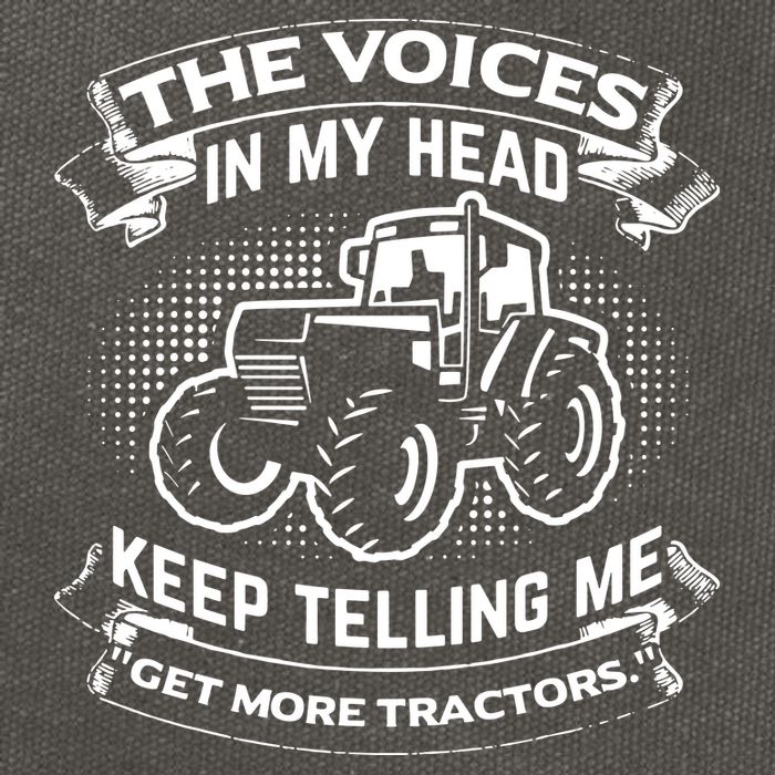 The Voices In My Head Keep Telling Me Tractors Farmer Cotton Canvas Backpack