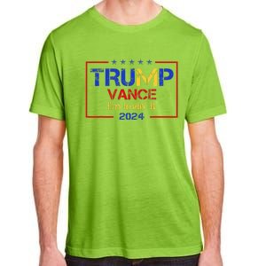 Trump Vance IM Lovin It 2024 Funny Saying Quote Trump Adult ChromaSoft Performance T-Shirt