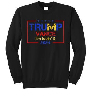 Trump Vance IM Lovin It 2024 Funny Saying Quote Trump Sweatshirt