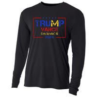 Trump Vance IM Lovin It 2024 Funny Saying Quote Trump Cooling Performance Long Sleeve Crew