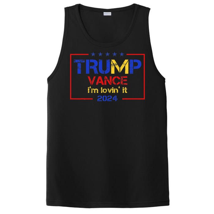 Trump Vance IM Lovin It 2024 Funny Saying Quote Trump PosiCharge Competitor Tank