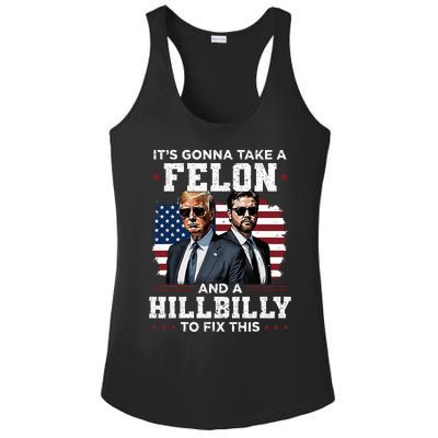 Trump Vance ItS Gonna Take A Felon And A Hillbilly To Fix Ladies PosiCharge Competitor Racerback Tank