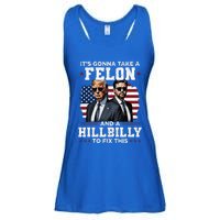 Trump Vance ItS Gonna Take A Felon And A Hillbilly To Fix Ladies Essential Flowy Tank