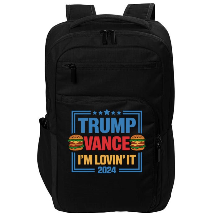 Trump Vance Im Lovin It Hamburger 2024 Election 2024 Impact Tech Backpack