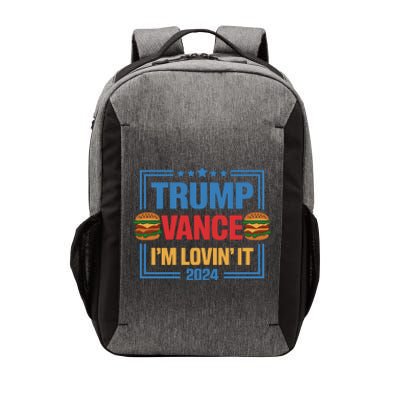 Trump Vance Im Lovin It Hamburger 2024 Election 2024 Vector Backpack