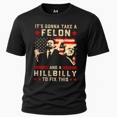 Trump Vance It Gonna Take A Felon Hillbilly Performance Shirt