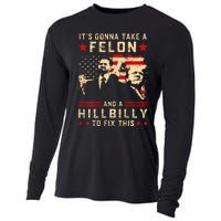 Trump Vance It Gonna Take A Felon Hillbilly Cooling Performance Long Sleeve Crew