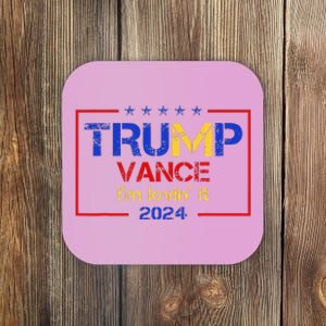 Trump Vance IM Lovin It 2024 Funny Saying Quote Trump Coaster