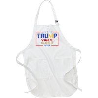 Trump Vance IM Lovin It 2024 Funny Saying Quote Trump Full-Length Apron With Pockets