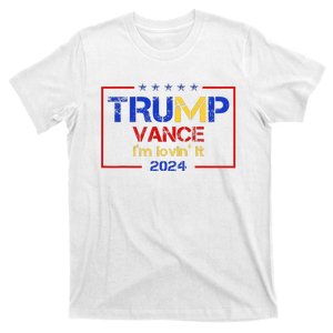 Trump Vance IM Lovin It 2024 Funny Saying Quote Trump T-Shirt